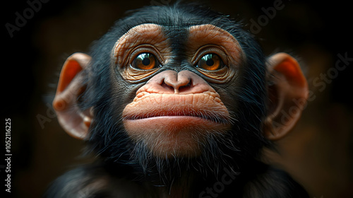 Close-up Portrait of a Curi...