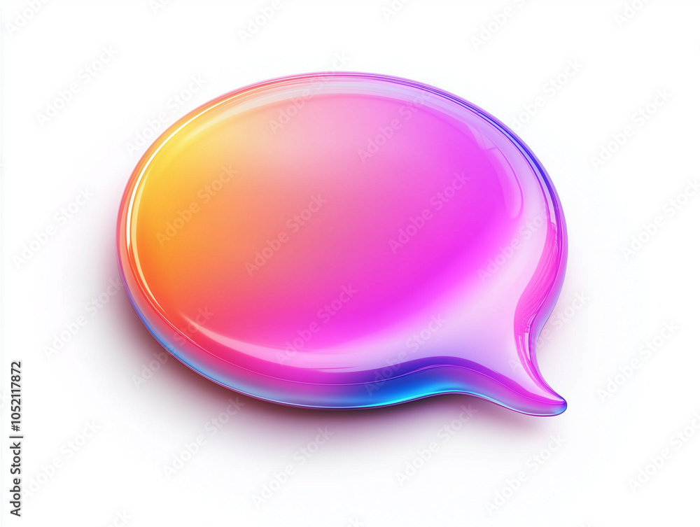 A single, empty speech bubble with a clean white fill and black outline A single, empty speech bubble with a clean white fill and black outline