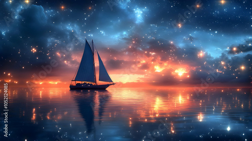 Sailboat Under a Starry Sky...