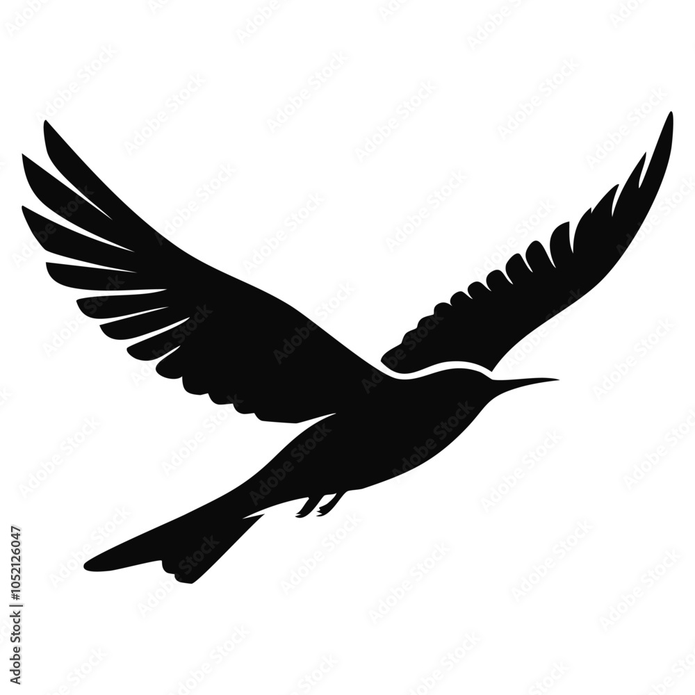 Obraz premium a bird silhouette vector object