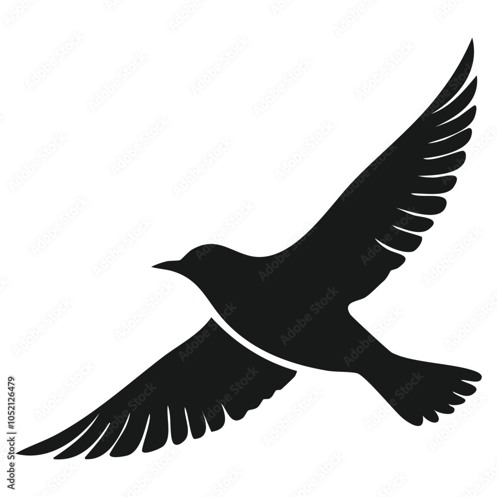 Fototapeta premium a bird silhouette vector object