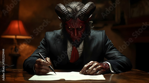 Devilish Businessman Illust...