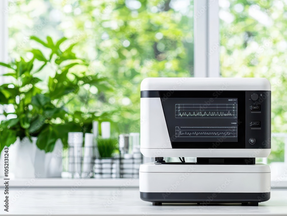 Smart lab equipment for genetic engineering, showing closeup of precision tools and data display, precision gene tech, modern, detailed Smart lab equipment for genetic engineering, showing closeup of precision tools and data display, precision gene tech, modern, detailed