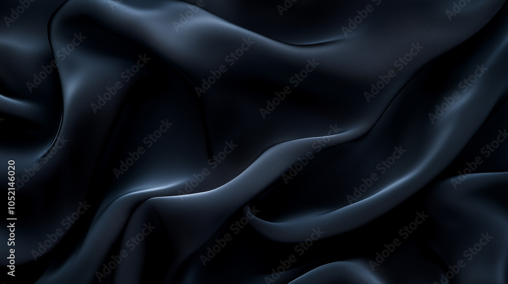 Obraz premium Smooth Pitch-Black Background for Text Overlay