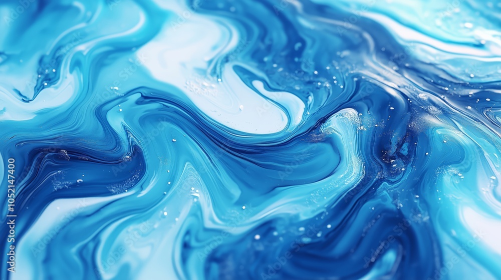 Aqua and Navy Blue Flowing Ink with Liquid Texture - Made with Generative AI Aqua and Navy Blue Flowing Ink with Liquid Texture - Made with Generative AI