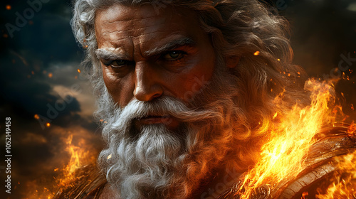 Fiery God Illustration