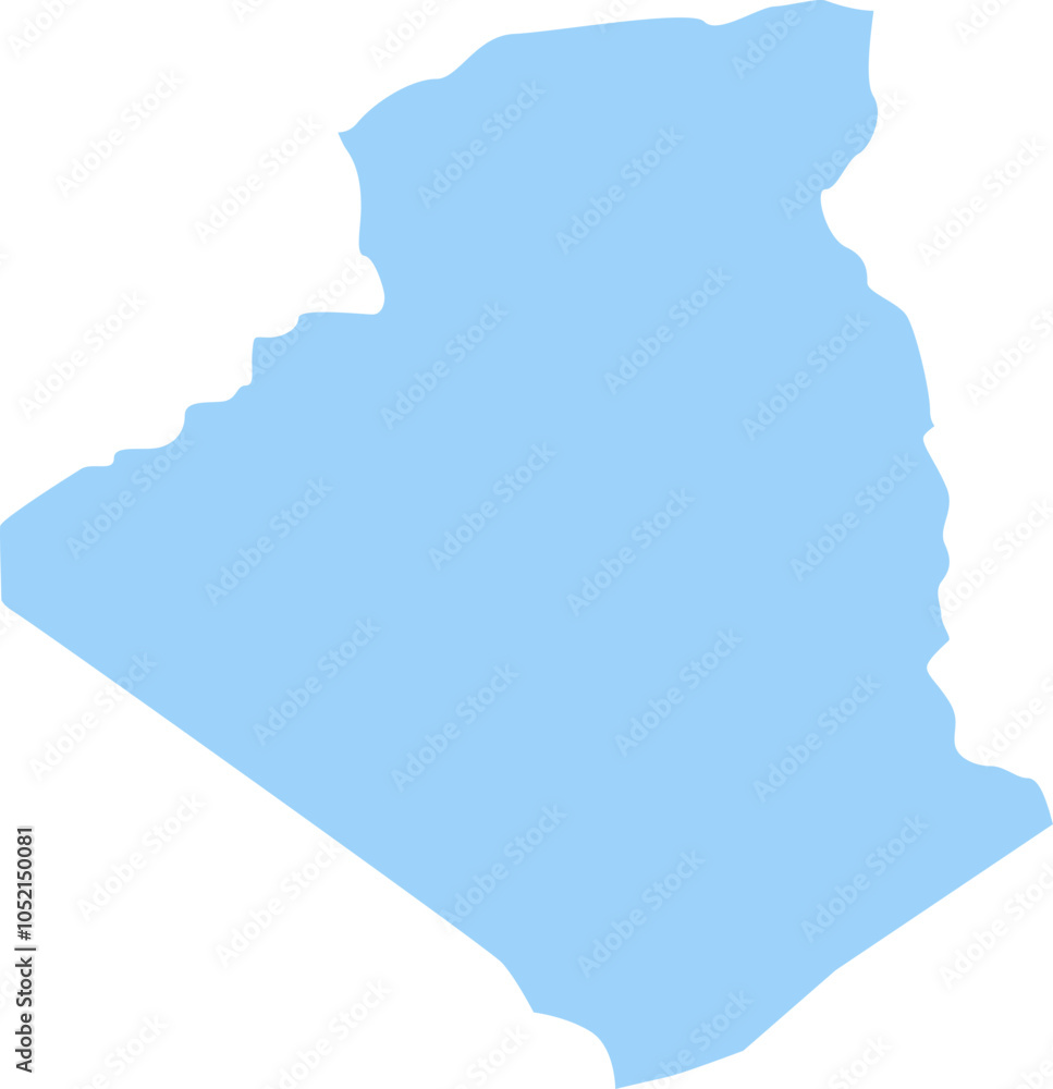 Map of Algeria highlighting the capital, Algiers Map of Algeria highlighting the capital, Algiers