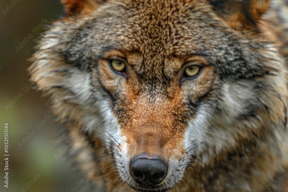 Young European wolf with menacing expression beautiful and dangerous. Young European wolf with menacing expression beautiful and dangerous.
