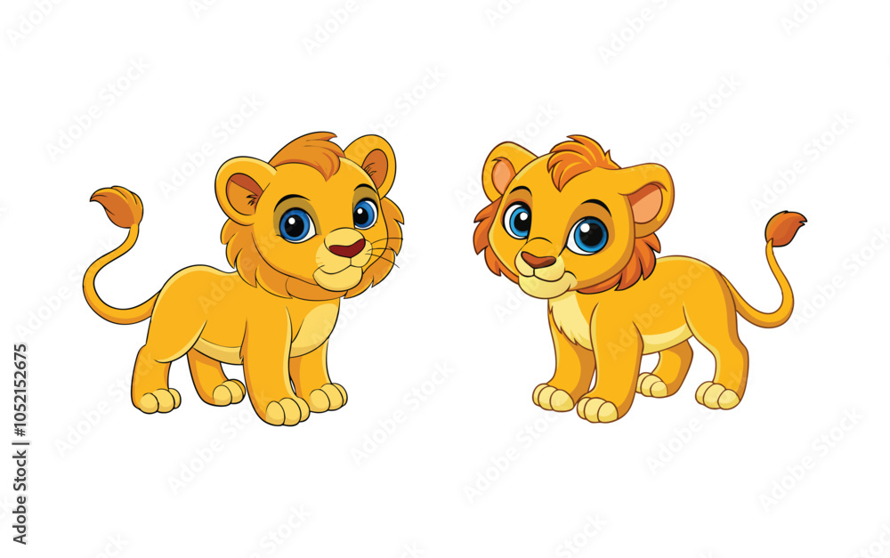 Fototapeta premium Cute Animal vector Set 