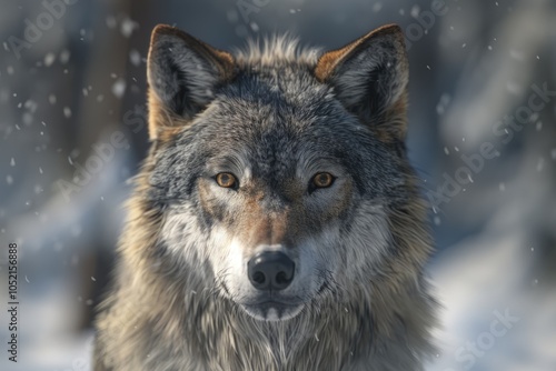 Grey Wolf Animal Grey Wolf Animal