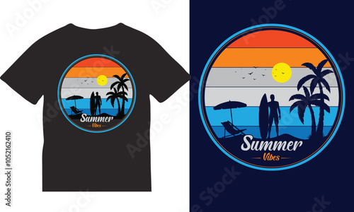 Retro Summer T-shirt Design