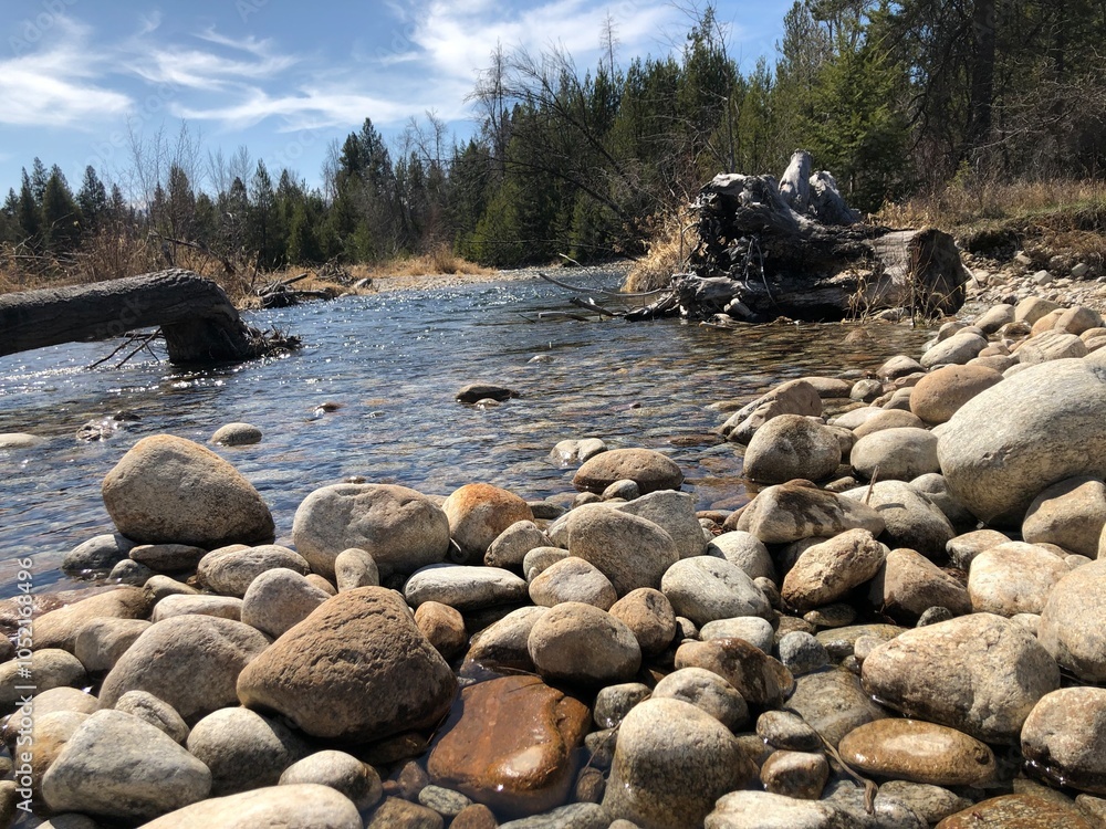 Obraz premium river and rocks