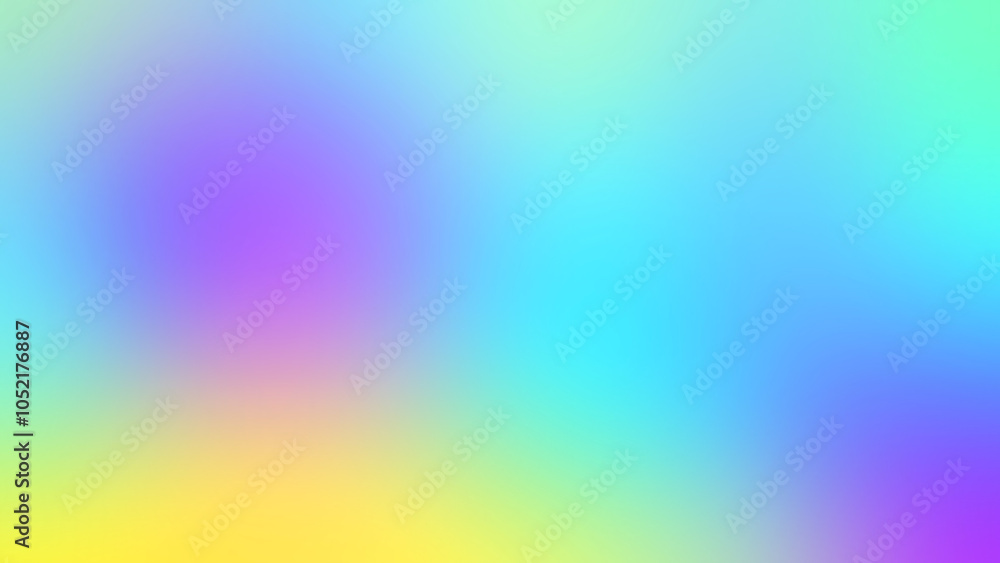 Obraz premium abstract gradient multicolor backgounds 4k Smooth transitions of iridescent colors, Soft pastel color gradient, Colorful gradient Rainbow 