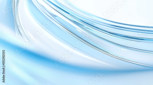 Elegant blue wave patterns abstract designs for tranquil backgrounds and modern aesthetic in digital art