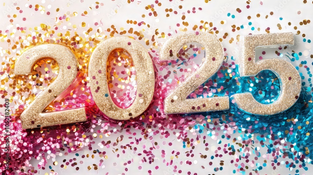 2025 with glitter. 2025 with glitter.