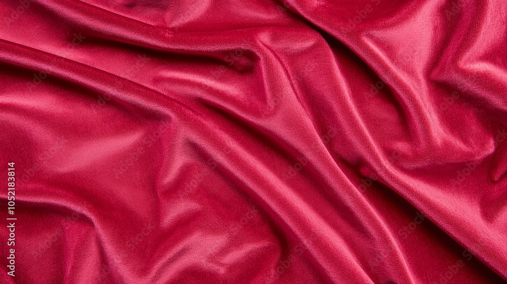 Fototapeta premium Luxurious deep red textiles captivating fabric patterns for fashion and interior design inspirations