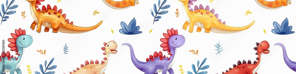 Obraz premium dinosaur background illustration.