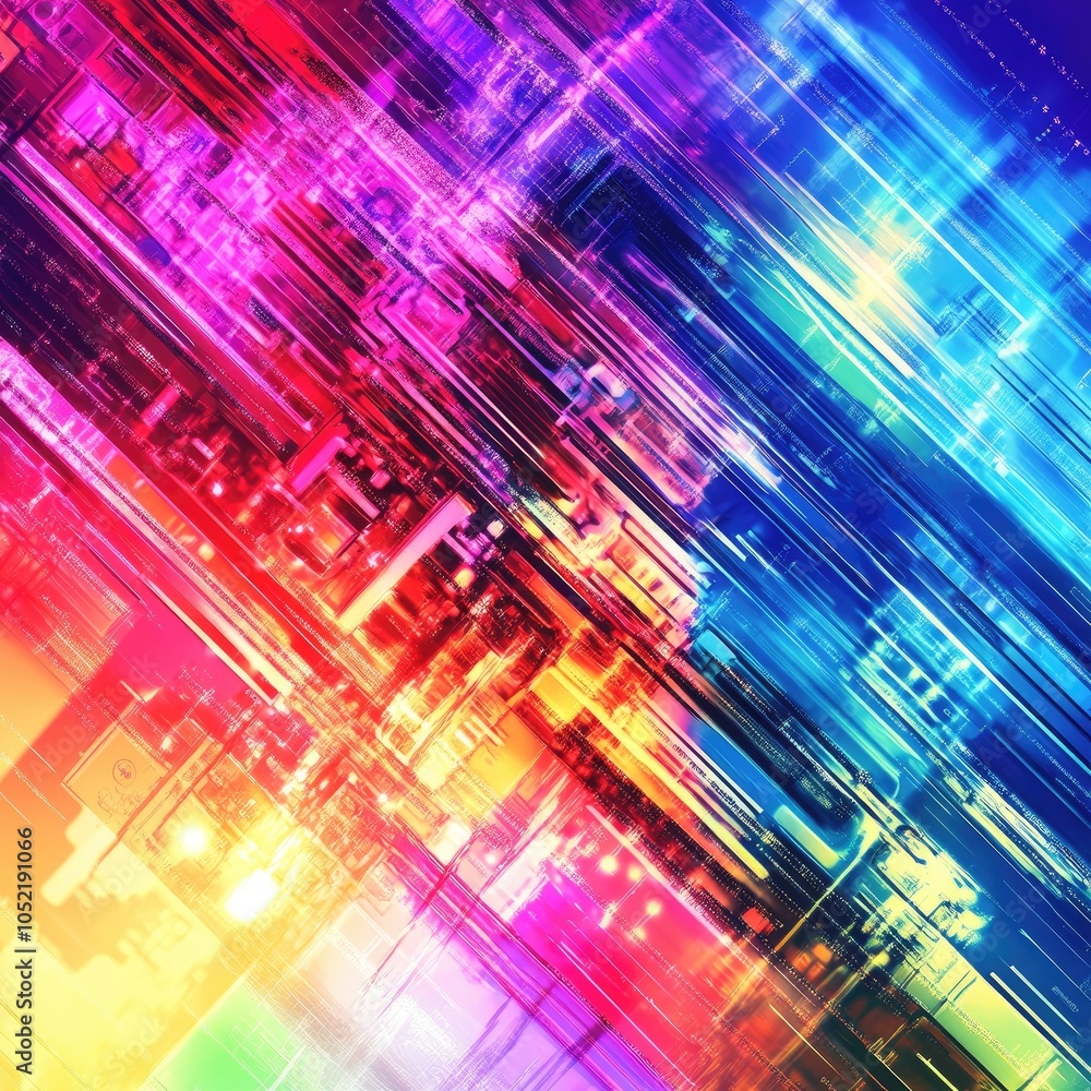 Colorful abstract digital background with layered patterns. Colorful abstract digital background with layered patterns.