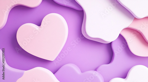 Cute background with purple, pink, and white tones