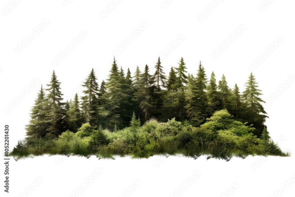 Fototapeta premium Forest vegetation outdoors woodland.