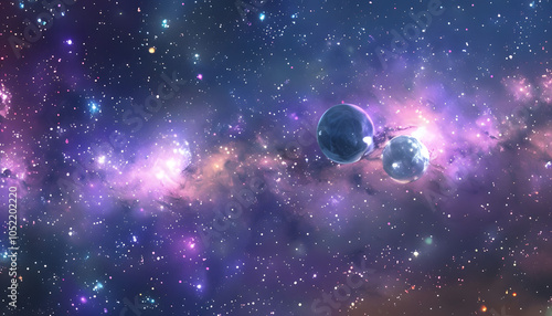 planet in space, generative ai	