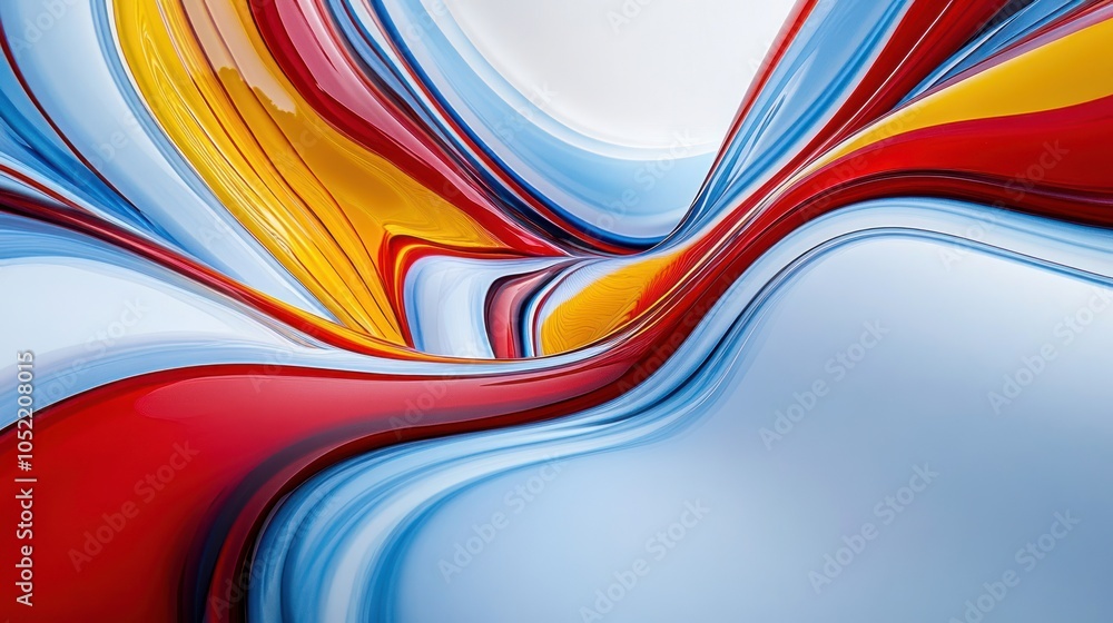 A vibrant abstract composition featuring flowing colors and smooth curves. A vibrant abstract composition featuring flowing colors and smooth curves.