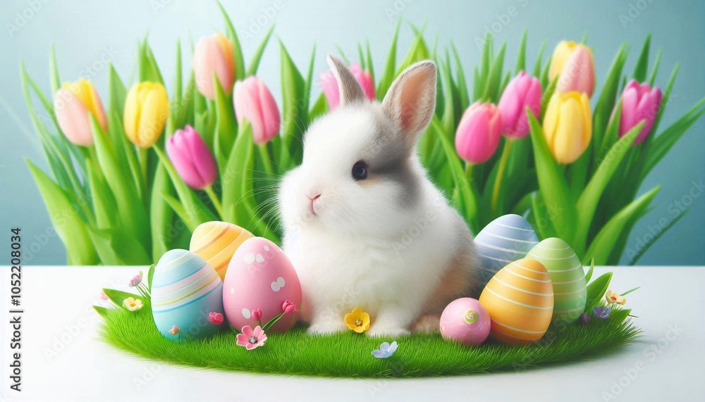 Fototapeta premium niedlicher Osterhase