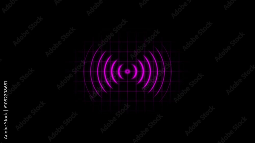 Radio wave screen background. Radio wave screen background.