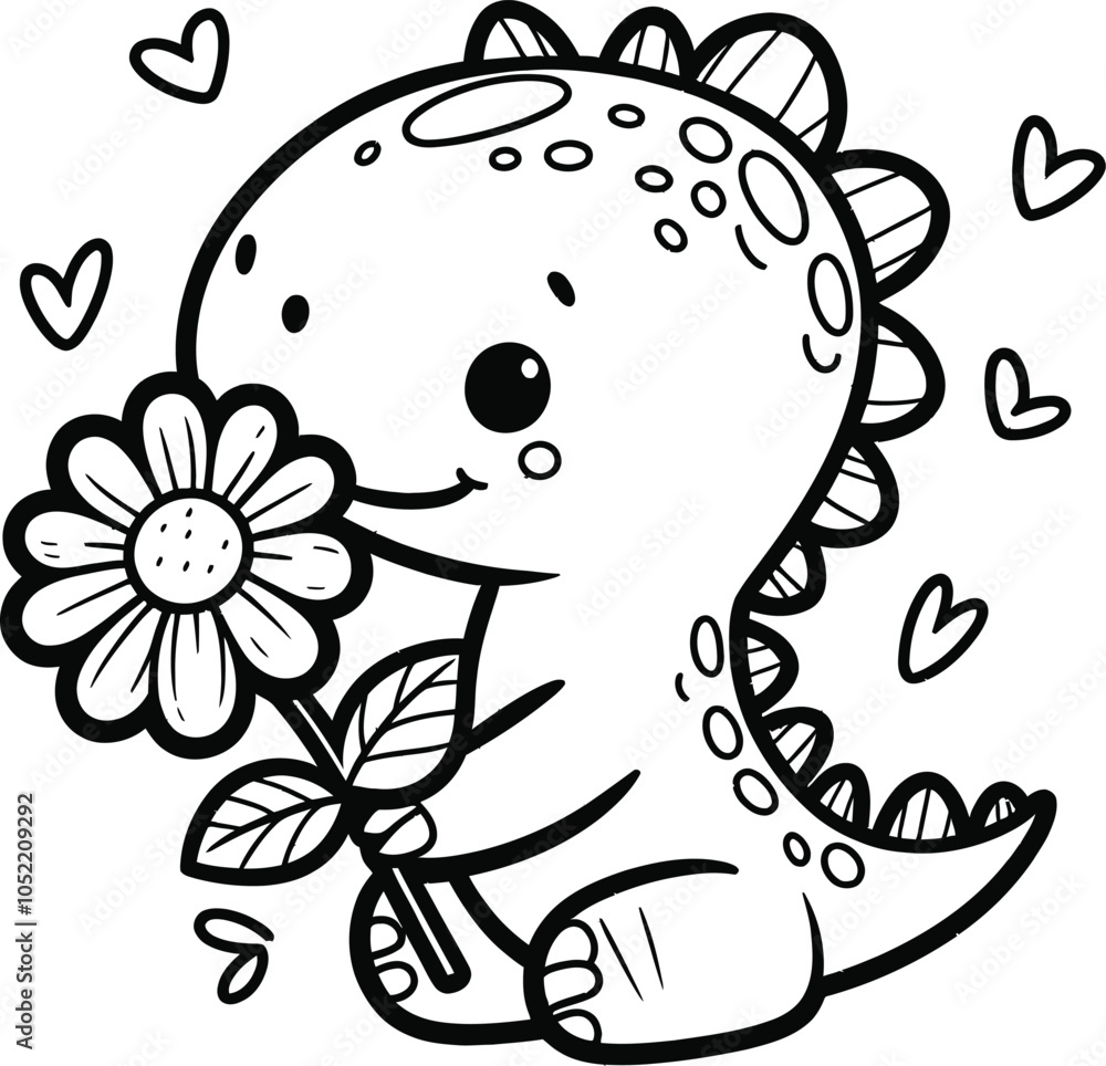Triceratops wearing, Dino with a kite, T-Rex and Triceratops holding hands, Sleeping Dinosaur coloring page for toddler Triceratops wearing, Dino with a kite, T-Rex and Triceratops holding hands, Sleeping Dinosaur coloring page for toddler