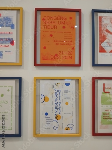 ticket with stamps