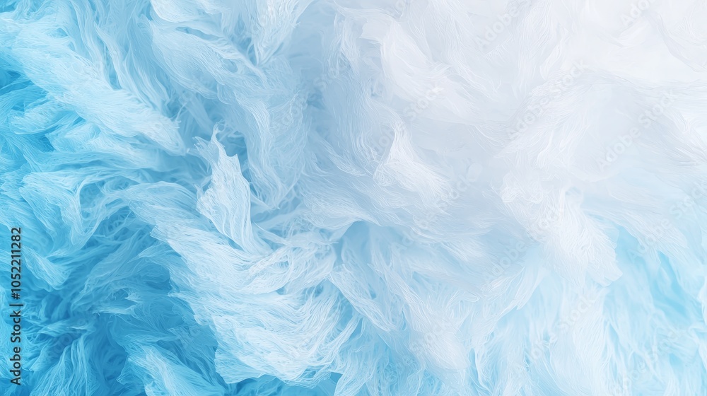 Obraz premium A serene tapestry of soft blue and white textures evoking calm and tranquility in visual artistry and design