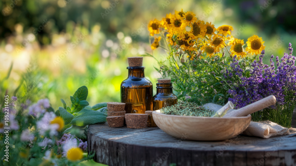 Mixing Organic Herbs and Oils for Homeopathy Remedies Mixing Organic Herbs and Oils for Homeopathy Remedies
