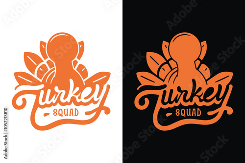 Foto Thanksgiving shirt design with turkey
