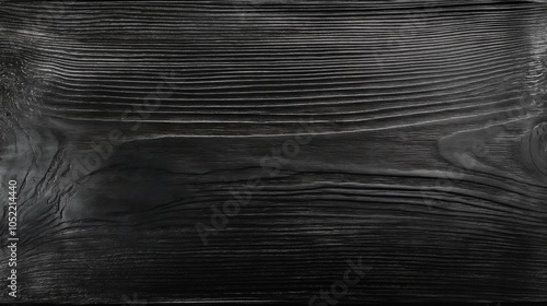 Black Painted Wood Background, Dark and Sleek Wooden Planks, Subtle Grain Patterns, Minimalistic and Modern Design photo