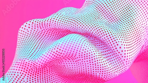 Exploring the intersection of color and form a vibrant study of textured patterns against a bold pink backdrop