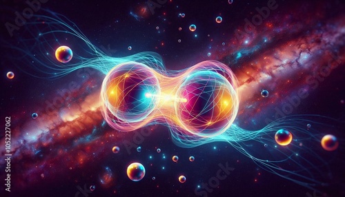 digital visualization of the phenomenon of quantum entangled protons
