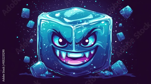 Evil Ice Cube Cartoon photo