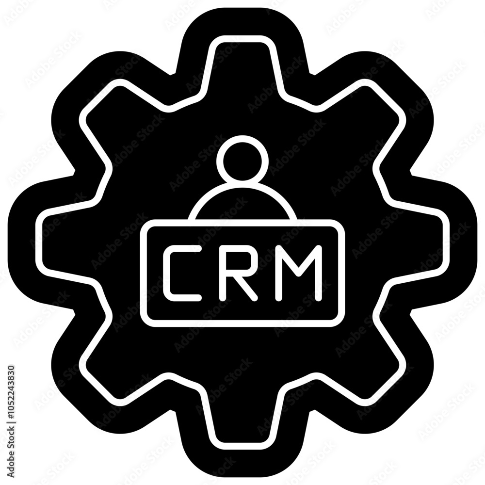 Customer Relation Management Icon, Bussines Icon Customer Relation Management Icon, Bussines Icon