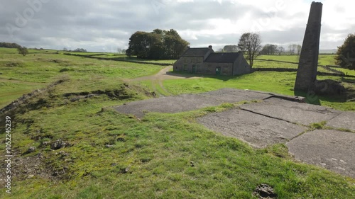 B-roll of Magpie Mine in the Derbyshire Peak District National Park. photo