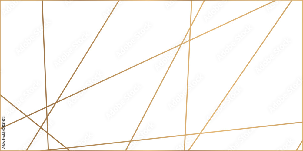 Obraz premium Abstract luxury gold geometric random chaotic lines. Random geometric line pattern on a transparent background. Random chaotic lines abstract geometric patterns of modern design.