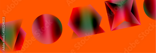 Fluid color geometric shapes abstract background. Vector Illustration For Wallpaper, Banner, Background, Card, Book Illustration, landing page