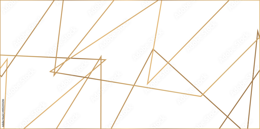 Fototapeta premium Abstract luxury gold geometric random chaotic lines. Random geometric line pattern on a transparent background. Random chaotic lines abstract geometric patterns of modern design.