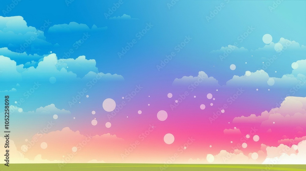 Pastel sky dreamscape. Serene pastel sunset; evokes peace, hope, and dreams. Soft colors and fluffy clouds create a tranquil atmosphere. Pastel sky dreamscape. Serene pastel sunset; evokes peace, hope, and dreams. Soft colors and fluffy clouds create a tranquil atmosphere.