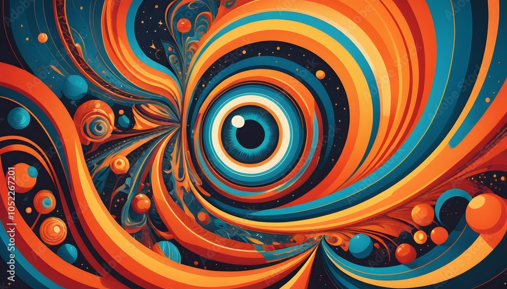 Fototapeta premium abstract background with circles