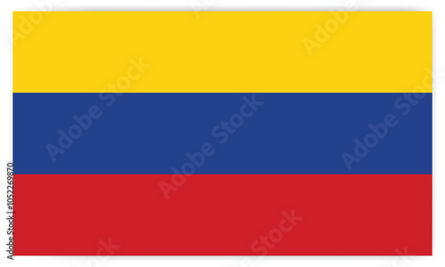 Free Download Colombia flag. The correct proportions and color - GFXLoad