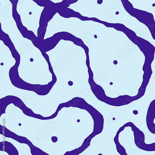 Seamless abstract pattern with squiggles and scribbles. Weaved curved lines. Chaotic ink scribbles decorative texture. Messy doodles, wavy and curly lines.