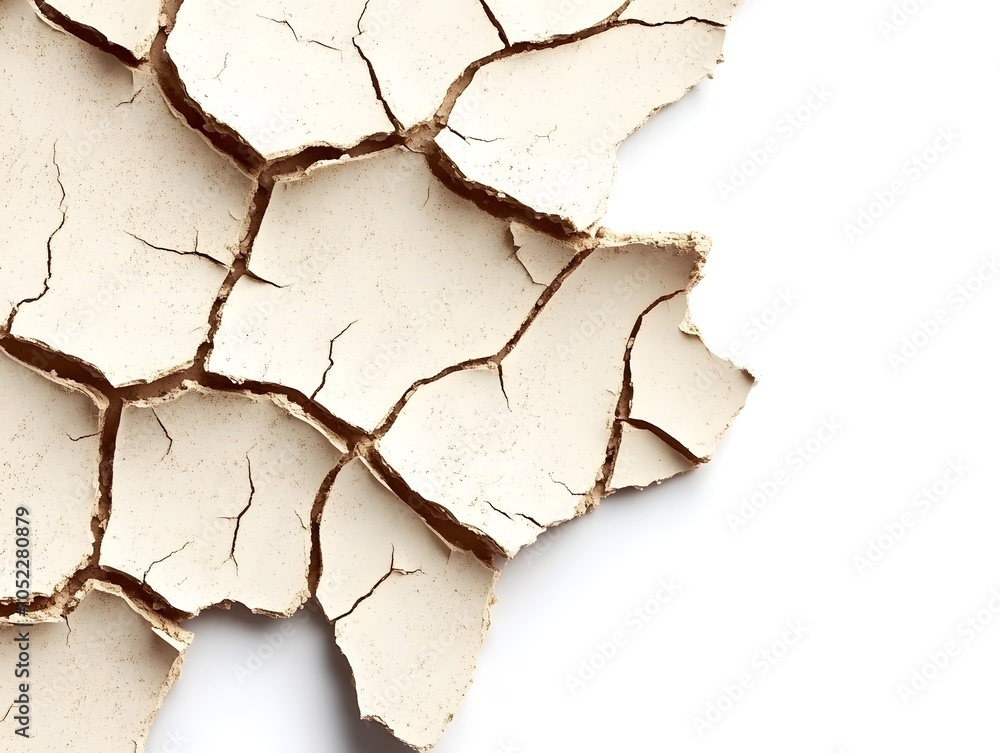 Cracked dry earth surface, illustrating drought or arid conditions. Cracked dry earth surface, illustrating drought or arid conditions.