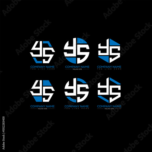 YS minimalist and classic logo set design. YS monogram polygonal and circle shape vector. YS unique design. Free Download YS minimalist and classic logo set design. YS monogram polygonal and circle shape vector. YS unique design. - GFXLoad