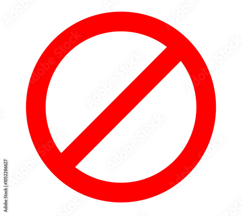 Free Download Prohibition symbol red color warning sign - GFXLoad