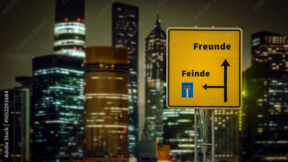 Signposts the direct way to Friends versus Enemies Signposts the direct way to Friends versus Enemies